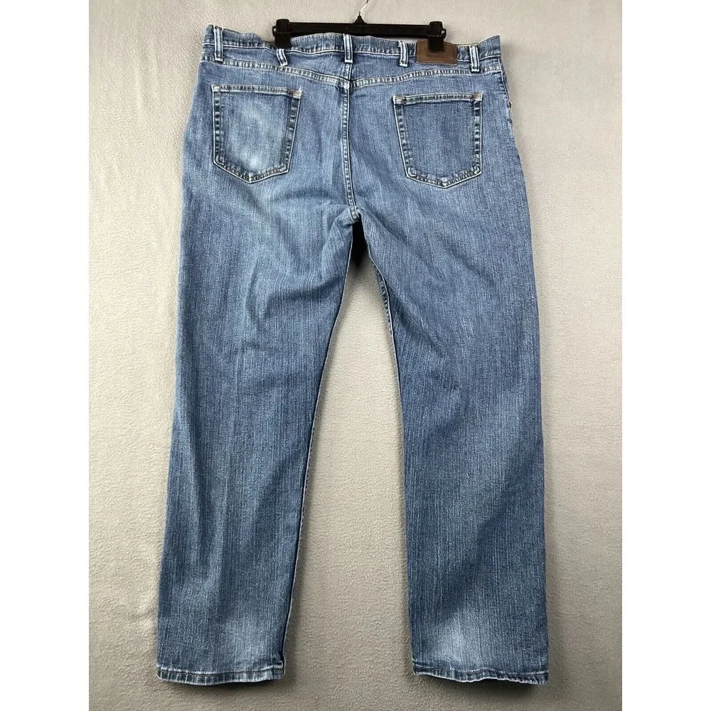 Wrangler Jeans Mens 42x30‎ Blue Denim Pants Regular Fit Workwear Western